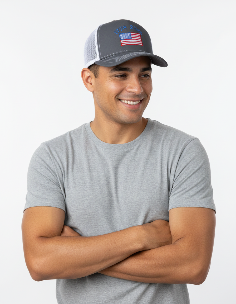 1776-2026 USA Trucker Hat