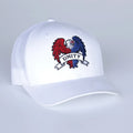 White cap with a colorful emblem and 'UNITY' text on a light gray background